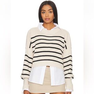 Free People Easy Street stripe Crop XS